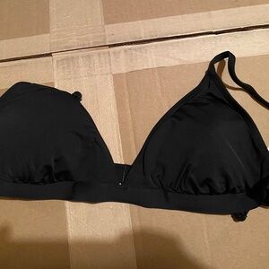 New With Tags Roxy Women's Standard Beach Classics Fixed Tri Bikini Top Black L
